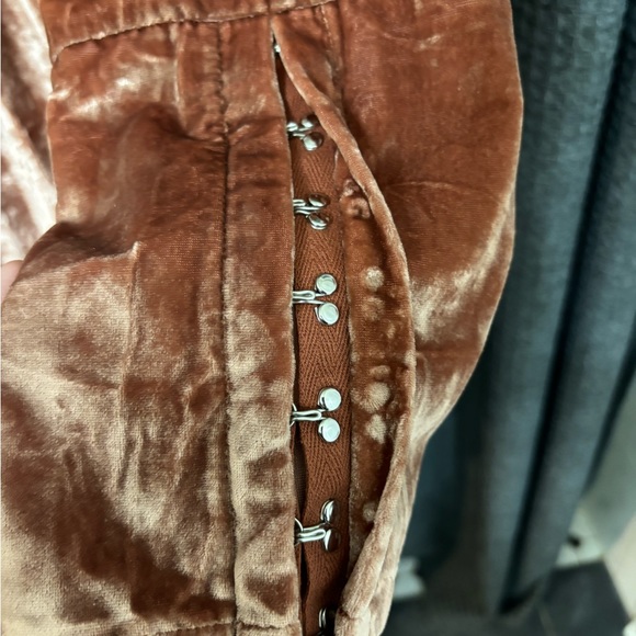 Velvet Tan long sleeve mid dress - Picture 3 of 4